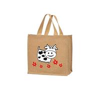 NON DEFINIE Sac Cabas Jute Pomme Vache