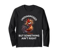 Non diagnostiqué Ain't Right Crazy Chicken and Squirrel Manche Longue