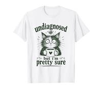 Non diagnostiqué mais Je suis sûr Que Funny Coffee Cat T-Shirt