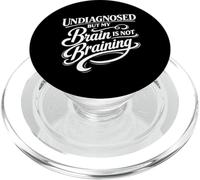 Non diagnostiqué mais Mon Cerveau n'est Pas cérébral PopSockets PopGrip pour MagSafe