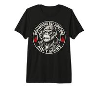 Non diagnostiqué mais Quelque Chose ne va Pas Funny Monkey T-Shirt Haut de Gamme