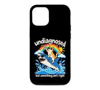 Non diagnostiqué mais Quelque Chose n'est Pas Correct Cat Shark Meme Coque pour iPhone 12/12 Pro