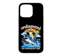Non diagnostiqué mais Quelque Chose n'est Pas Correct Cat Shark Meme Coque pour iPhone 15 Pro Max
