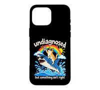 Non diagnostiqué mais Quelque Chose n'est Pas Correct Cat Shark Meme Coque pour iPhone 16 Pro Max