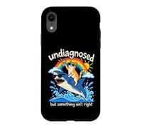 Non diagnostiqué mais Quelque Chose n'est Pas Correct Cat Shark Meme Coque pour iPhone XR