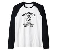 Non diagnostiqué mais Tout Le Monde est sûr Que Funny Cowboy Bigfoot Manche Raglan