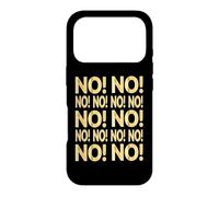 Non en Anglais Espagnol Italien NO DÉCISION RÉPONSE Coque pour iPhone 17 Pro