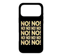 Non en Anglais Espagnol Italien NO DÉCISION RÉPONSE Coque pour iPhone 17 Pro Max
