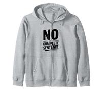 Non est Une Phrase complète Texte en Gras Humour Sweat à Capuche