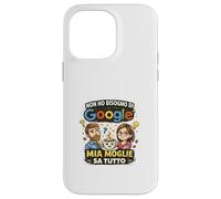 Non Ho Bisogno, Mia Moglie Sa Tutto Amusante Ironica Coque pour iPhone 14 Pro Max