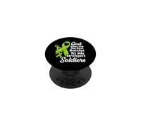 Non-Hodgkin Lymphoma Sensibilisation à la chimiothérapie Soldats Dieu PopSockets PopGrip Adhésif