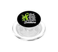 Non-Hodgkin Lymphoma Sensibilisation à la chimiothérapie Soldats Dieu PopSockets PopGrip pour MagSafe