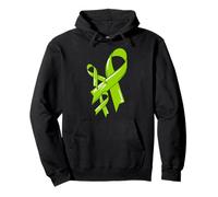 Non-Hodgkin Ruban de Sensibilisation au Cancer Vert Sweat à Capuche