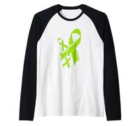 Non-Hodgkin Ruban de Sensibilisation au lymphome Cancer Chimio Vert Manche Raglan