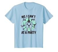 Non, I Can't Fix Your Designth at A Party T-Shirt, Enfant, Bleu Céleste, 6 Ans