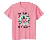 Non, I Can't Fix Your Designth at A Party T-Shirt, Enfant, Rose, 4 Ans