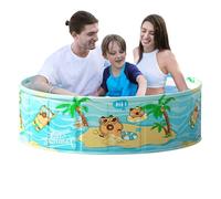 Non-Inflatable Pool, Foldable Tub, Portable Basin, PVC Space-Saving Bath, Durable Swim Tool for Adults, Children, Backyard, Garden, Water Activities, Outdoor Parties