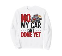 Non, ma Voiture n'est Pas Encore terminée Engine Hot Rod Mechanic Sweatshirt