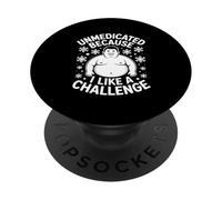 Non médicamenté Parce Que J'aime Les défis Amusants PopSockets PopGrip Adhésif