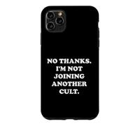 Non Merci. Je ne rejoins Pas Un Autre culte. Drôle de Blague Meme Coque pour iPhone 11 Pro Max