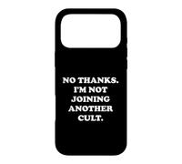 Non Merci. Je ne rejoins Pas Un Autre culte. Drôle de Blague Meme Coque pour iPhone 17 Pro Max