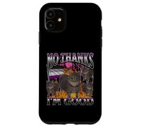 Non merci, je suis bon, drôle, chat gay asexué, mème, bootleg Coque pour iPhone 11