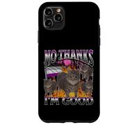 Non merci, je suis bon, drôle, chat gay asexué, mème, bootleg Coque pour iPhone 11 Pro Max