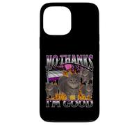 Non merci, je suis bon, drôle, chat gay asexué, mème, bootleg Coque pour iPhone 13 Pro Max