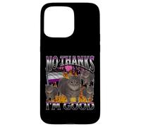 Non merci, je suis bon, drôle, chat gay asexué, mème, bootleg Coque pour iPhone 15 Pro Max