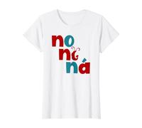 Non, Ni Ná T-Shirt Graphique avec Valeur, Femme, Blanc, XS