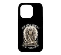 Non No omine Templier Knight Christian Faith Vaincre Le Mal Coque pour iPhone 15 Pro