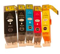 NON-OEM - Lot de 5 Cartouches Compatibles équivalentes Canon PGI-520 et CLI-521