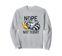 Non, pas aujourd'hui Lazy Raccoon Vintage Sweatshirt