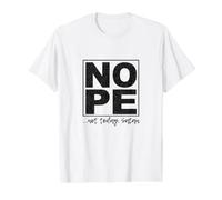 Non... Pas Aujourd'hui, Satan T-Shirt Graphique avec Valeur, Homme, Blanc, L