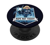 Non, Pas Aujourd'hui, Un mème de Super-héros - Lightning Attitude Art PopSockets PopGrip Adhésif