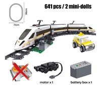 Non-Rc Sans Boîte - Blocs De Construction Sur Rail À Grande Vitesse, Train De Locomotive Électrique Fuxing Hexie, Briques Techniques, Jouets Pour Enfants, Cadeaux Pour Garçons