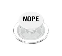 Non, Sarcasme drôle, Grincheux, Sarcastique, Mauvaise Attitude PopSockets PopGrip pour MagSafe