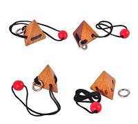 Non Seulement Heureux 3D Corde chaîne Bois topologie Adultes Casse-tête Puzzle Jouets éducatifs supérieurDurabilité et professionnalisme