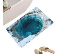 Non Slip 3D Area Rug Washable Absorbent Waterfall Mat | Optical Carpet Home Decor Bedroom Bathroom Kitchen Entryway nd kitchen counter mat, the RugOffice Apartment Dormitory