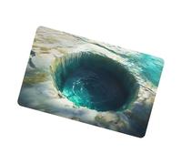 Non-Slip 3D Rug - Optical Illusion Doormat, 3D Hole Floor Mat for Indoor, Outdoor, Doorway, Bathroom, Kitchen, Home, Bedroom, Living Room, Playroom, Porch, Entrance, Bath, Stair Zone | Soft Texture