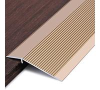 Non-Slip 4 inch Wide Floor Transition Strip,Reducer Flute for doorways, for Laminate Flooring/Carpet(Gold,Length 1.2m/47 in)