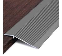 Non-Slip 4 inch Wide Floor Transition Strip,Reducer Flute for doorways, for Laminate Flooring/Carpet(Gray,Length 1.2m/47 in)