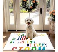 Non-Slip Absorbant Tapis d'accueil avec Inspirational Il y a Toujours de l'espoir de la Citation, de l'Utilitaire de Tapis pour Porte d'entrée, Couloir, Cuisine