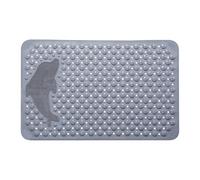 Non Slip Bath Mat, Floor Mat with Dolphin Pattern, Machine Washable Thickened Massage Brush Pad with Strong Suction Cups, Shower Rug for Bathroom, Home, Kitchen, Comfort and Safety