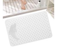 Non Slip Bath Mat, Floor Mat with Dolphin Pattern, Machine Washable Thickened Massage Brush Pad with Strong Suction Cups, Shower Rug for Bathroom, Home, Kitchen, Comfort and Safety