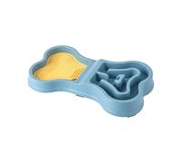 Non Slip Bowl, Puppy Feeding Dish, Portable Anti-Slip Design Slow Eating Container Safe Puppy Feeder for Home Travel Indoor Outdoor, 13.78x7.87x1.97 inches