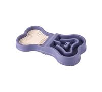 Non Slip Bowl, Puppy Feeding Dish, Portable Anti-Slip Design Slow Eating Container Safe Puppy Feeder for Home Travel Indoor Outdoor, 13.78x7.87x1.97 inches