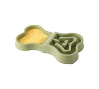 Non Slip Bowl, Puppy Feeding Dish, Portable Anti-Slip Design Slow Eating Container Safe Puppy Feeder for Home Travel Indoor Outdoor, 13.78x7.87x1.97 inches