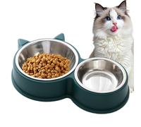 Non-Slip Dog Water Feeder, Thickened Removable Pet Bowl, (11.81x5.51x1.97 inches), Anti-Spill Design Puppy Licking Toy, Easy-to-Clean Feeding Dish, Cat Food Bowls for Food