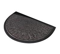 Non Slip Door Mat, Entrance Rug System, Semi Circular Quick Dry Absorbent Indoor Floor Carpet Design, 15.75x23.62 inches Sturdy Compact Dirt Trap Mat Style for Home Entry Use